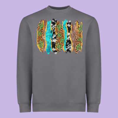 Western Brushstrokes Heavyweight Sweatshirt Designed By Adodesignshop