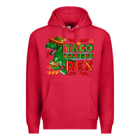 Cardinal Tacosaurus Rex Premium Hoodie - texasbilliewilder