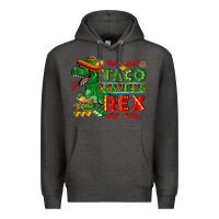 Charcoal Heather Tacosaurus Rex Premium Hoodie - texasbilliewilder