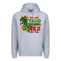 Heather Grey Tacosaurus Rex Premium Hoodie - texasbilliewilder