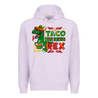 Lilac Tacosaurus Rex Premium Hoodie - texasbilliewilder