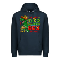 Navy Tacosaurus Rex Premium Hoodie - texasbilliewilder