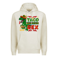 Oatmeal Heather Tacosaurus Rex Premium Hoodie - texasbilliewilder