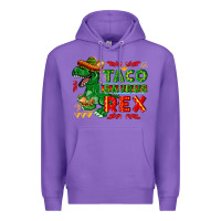 Purple Tacosaurus Rex Premium Hoodie - texasbilliewilder