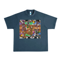 Midnight Navy easter bunny egg cowhide leopard Urban Heavy Tee - Artiststas