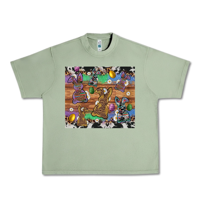 Easter Bunny Egg Cowhide Leopard Urban Heavy Tee by Artiststas | Teevron