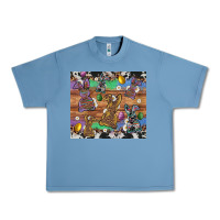 Pebble Blue easter bunny egg cowhide leopard Urban Heavy Tee - Artiststas
