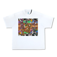 White easter bunny egg cowhide leopard Urban Heavy Tee - Artiststas