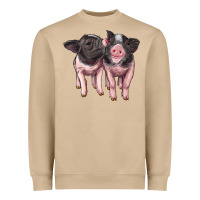Mushroom cute baby pigs Heavyweight Sweatshirt - Artiststas