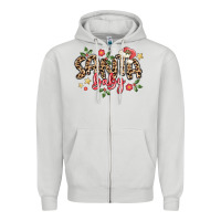Dove Grey santa baby Zipper Hoodie - MaliasSmallBusiness