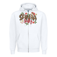 White santa baby Zipper Hoodie - MaliasSmallBusiness