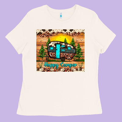 Happy Camper Ladies Tee Designed By Jahusdesignshop