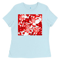 Baby Blue christmas candies Ladies Tee - RanaPortraitStore