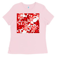 Bubblegum Pink christmas candies Ladies Tee - RanaPortraitStore