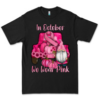 Black breast cancer awareness pink truck gnomes Premium Tee - RanaPortraitStore