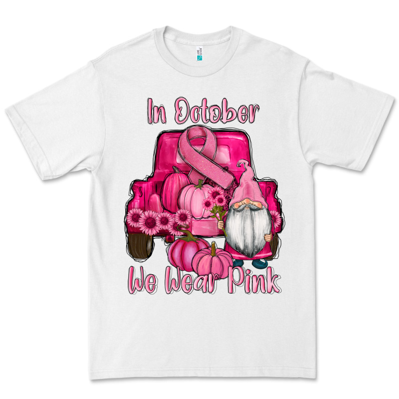 Breast Cancer Awareness Pink Truck Gnomes Premium Tee by RanaPortraitStore | Teevron