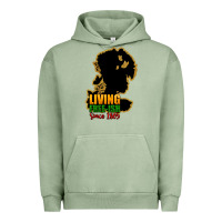 Pigment Oil Green Living free-ish since 1865 Urban Hoodie - HowdyJamesFarm