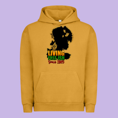 Living Free-ish Since 1865 Urban Hoodie Designed By Howdyjamesfarm