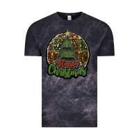 Cloud Black happy christmas black Vintage Tee - JahusDesignShop