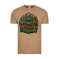 Vintage Coffee happy christmas black Vintage Tee - JahusDesignShop