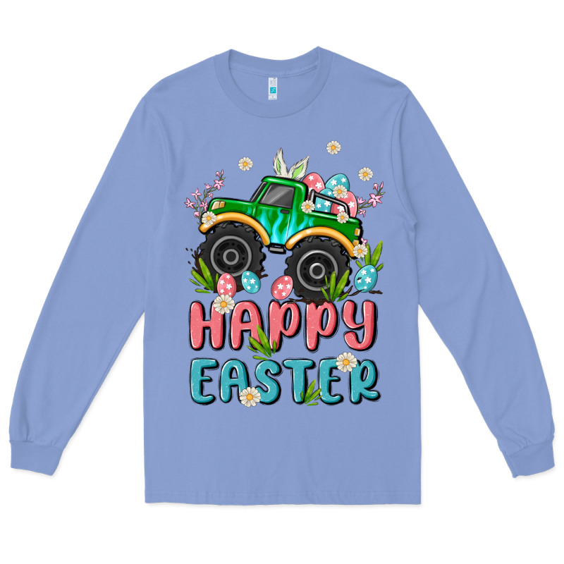 Easter Monster Truck Long Sleeve Tee by MaliasSmallBusiness | Teevron