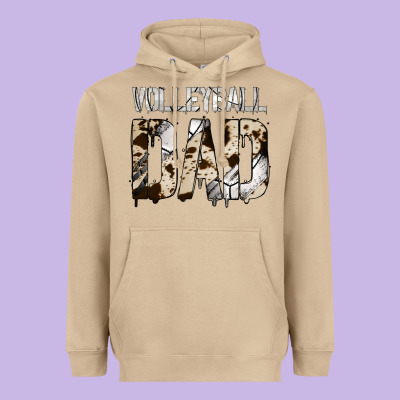 Volleyball Dad Heavyweight Hoodie Designed By Bettercallsaul