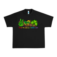 Black peace love st patty's day Urban Heavy Tee - Artiststas