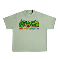 Oil Green peace love st patty's day Urban Heavy Tee - Artiststas