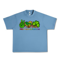Pebble Blue peace love st patty's day Urban Heavy Tee - Artiststas