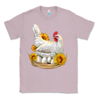 Lilac Perched Chicken With Sunflowers Classic Tee - LillyAllenDesigns