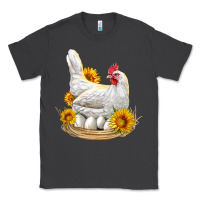 Smoke Perched Chicken With Sunflowers Classic Tee - LillyAllenDesigns