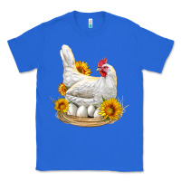 True Royal Perched Chicken With Sunflowers Classic Tee - LillyAllenDesigns