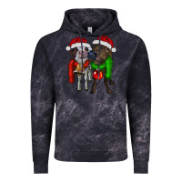 Cloud Black two christmas heifers Vintage Hoodie - RanaPortraitStore
