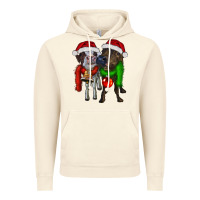 Vintage Artic two christmas heifers Vintage Hoodie - RanaPortraitStore