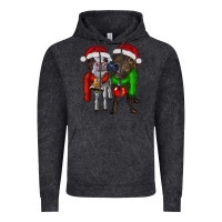 Vintage Black two christmas heifers Vintage Hoodie - RanaPortraitStore