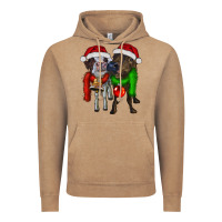 Vintage Coffee two christmas heifers Vintage Hoodie - RanaPortraitStore