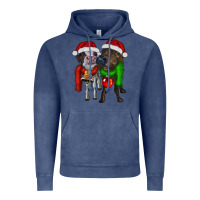 Vintage Denim two christmas heifers Vintage Hoodie - RanaPortraitStore