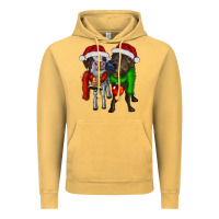 Vintage Mustard two christmas heifers Vintage Hoodie - RanaPortraitStore