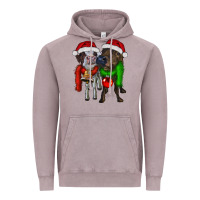 Vintage Zinc two christmas heifers Vintage Hoodie - RanaPortraitStore