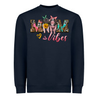 Navy mom vibes baby pigs Heavyweight Sweatshirt - Artiststas