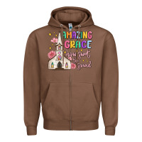 Chestnut amazing grace how sweet the sound Zipper Hoodie - MaliasSmallBusiness