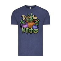 Vintage Denim Drink up witches white Vintage Tee - JahusDesignShop
