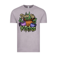 Drink Up Witches White Vintage Tee | Teevron