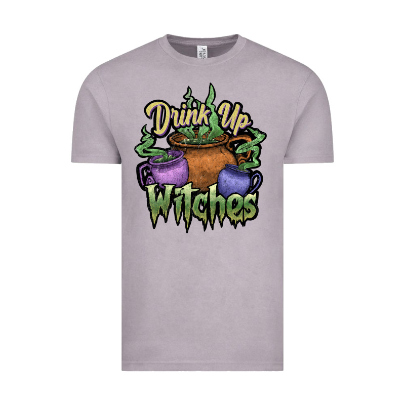 Drink Up Witches White Vintage Tee by JahusDesignShop | Teevron