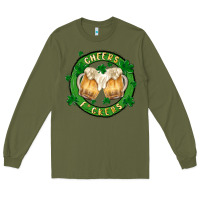 Army Green cheers fckers Long Sleeve Tee - MaliasSmallBusiness