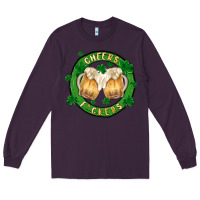 Plum cheers fckers Long Sleeve Tee - MaliasSmallBusiness