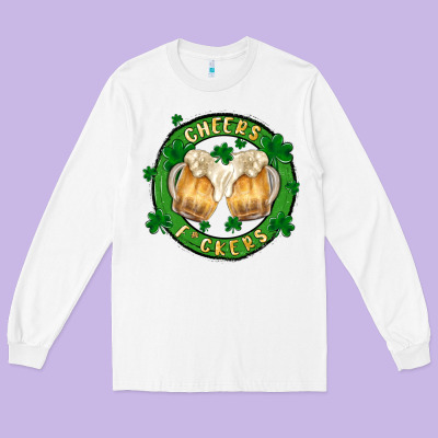 Cheers Fckers Long Sleeve Tee Designed By Maliassmallbusiness