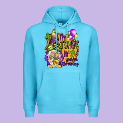 I'm Catching If You're Throwing Premium Hoodie Designed By Nancycooperartshop
