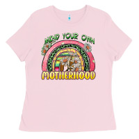 Bubblegum Pink mind your own motherhood Ladies Tee - Zillion Design Studio