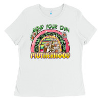 White mind your own motherhood Ladies Tee - Zillion Design Studio